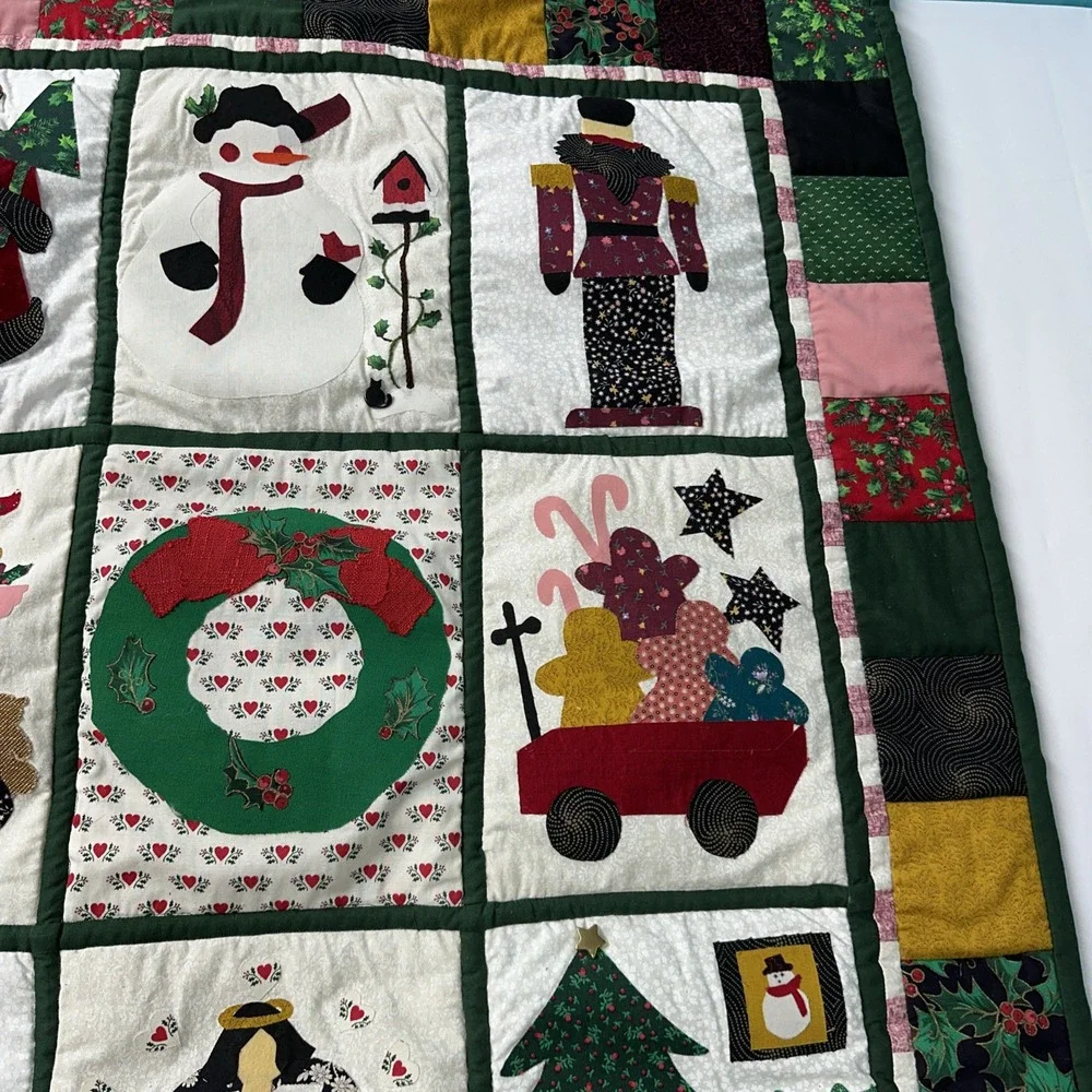 Quilted Christmas Wall Hanging Handmade 34
